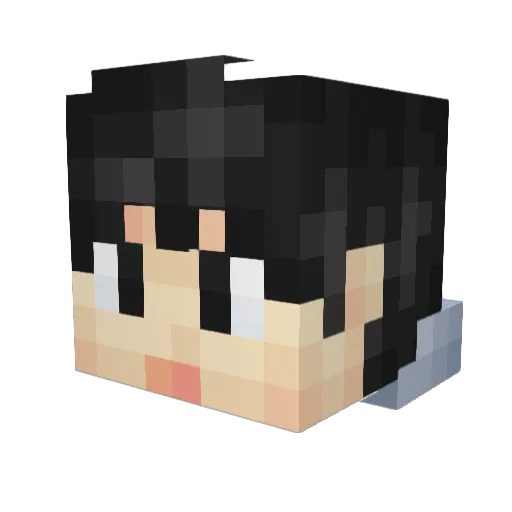 tokhimashu Minecraft avatar head, 3D render