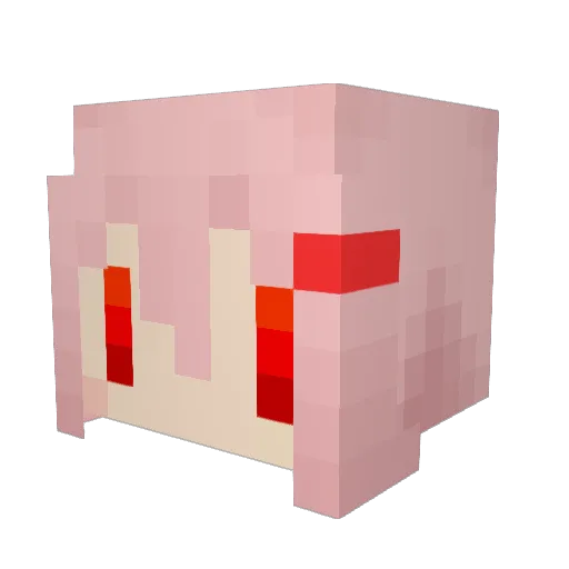 tokiaz Minecraft avatar head, 3D render