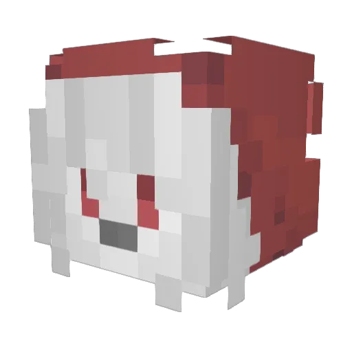 tokigamma_ Minecraft avatar head, 3D render