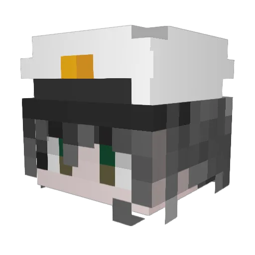 tokineko0000 Minecraft avatar head, 3D render