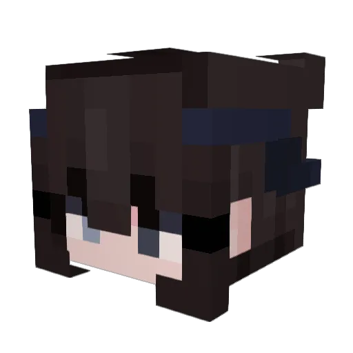 tokinka Minecraft avatar head, 3D render