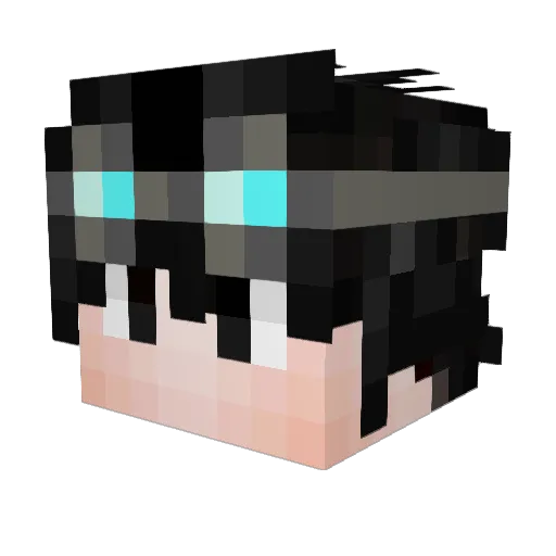 tokito1fps Minecraft avatar head, 3D render