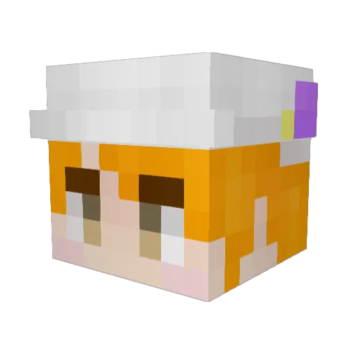 tokitoooooo Minecraft avatar head, 3D render