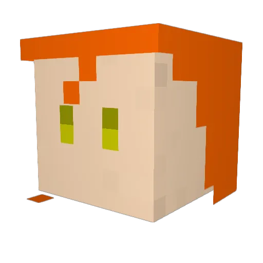tokiya_masaki Minecraft avatar head, 3D render
