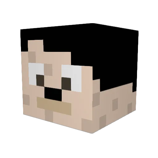 tokkiro9 Minecraft avatar head, 3D render