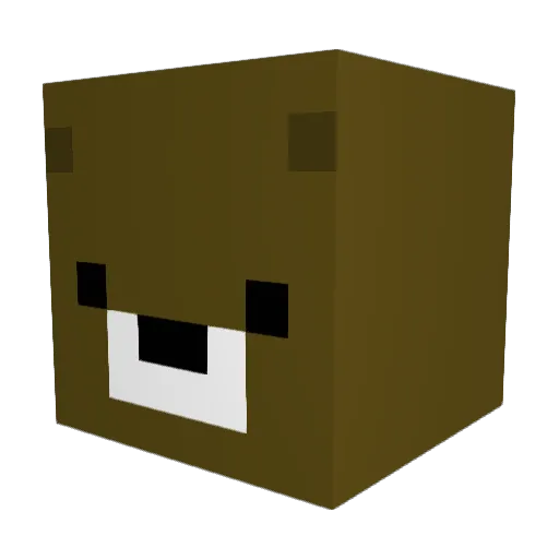 tokkitan Minecraft avatar head, 3D render