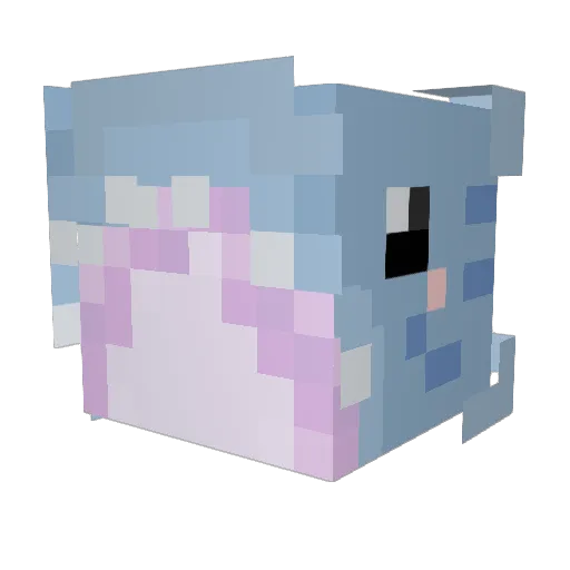 tokolo_ Minecraft avatar head, 3D render