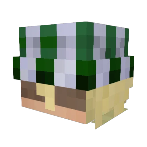 tokyo0_ Minecraft avatar head, 3D render
