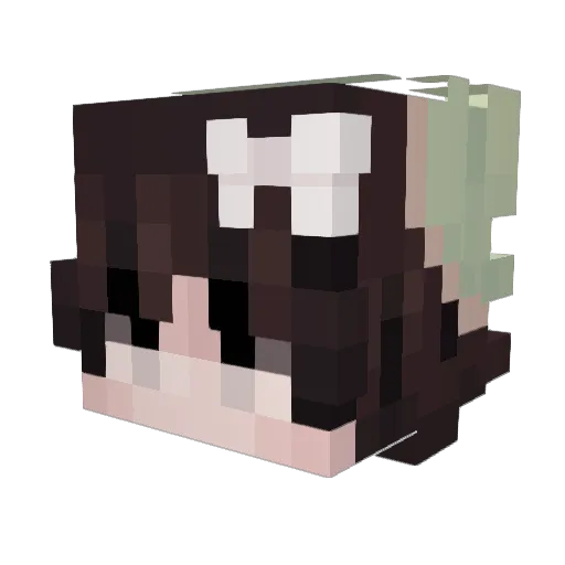 tokyo_k Minecraft avatar head, 3D render
