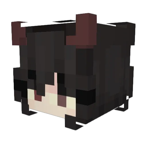 tokzid Minecraft avatar head, 3D render