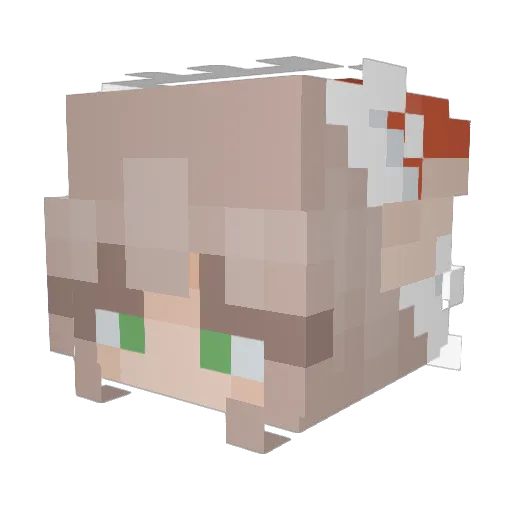 tolciaa_ Minecraft avatar head, 3D render