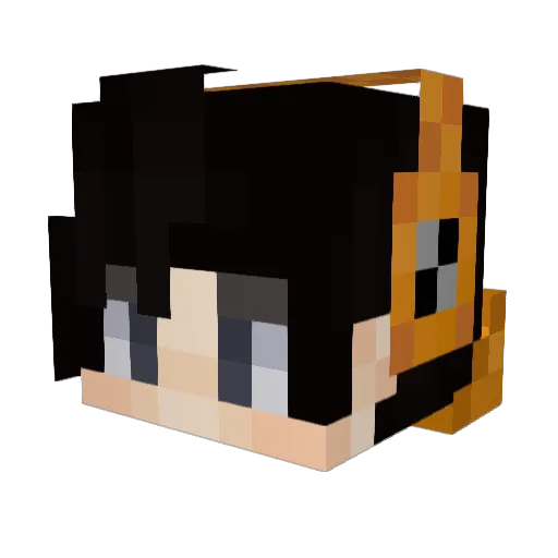 toldings Minecraft avatar head, 3D render