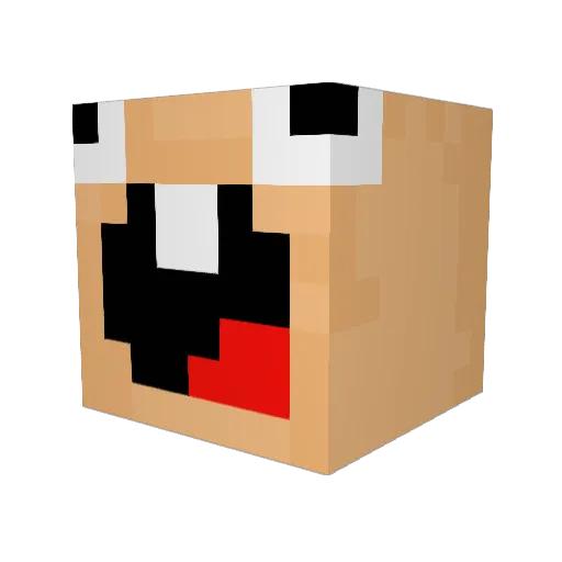 tolga04 Minecraft avatar head, 3D render