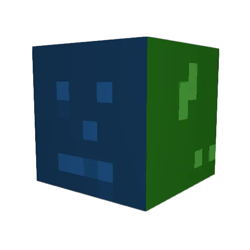 tolttenpaper Minecraft avatar head, 3D render