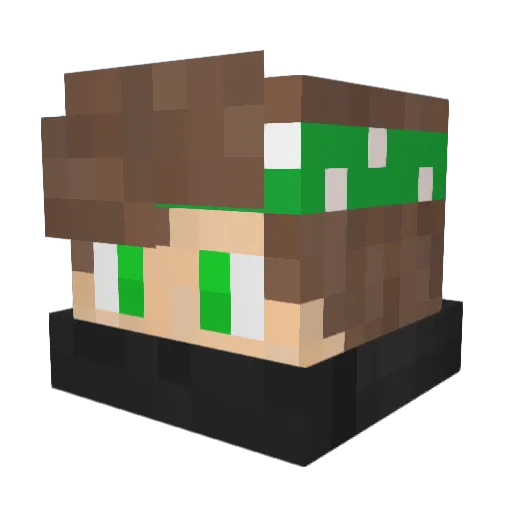 tom1261 Minecraft avatar head, 3D render