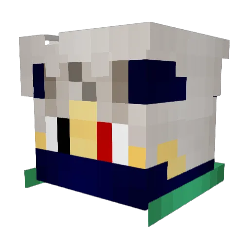 tom25440 Minecraft avatar head, 3D render
