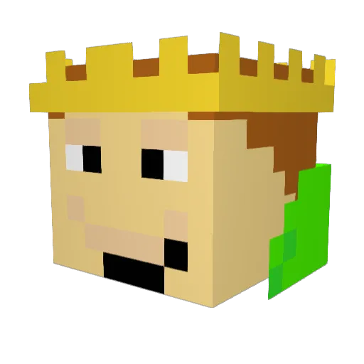 tom2601 Minecraft avatar head, 3D render
