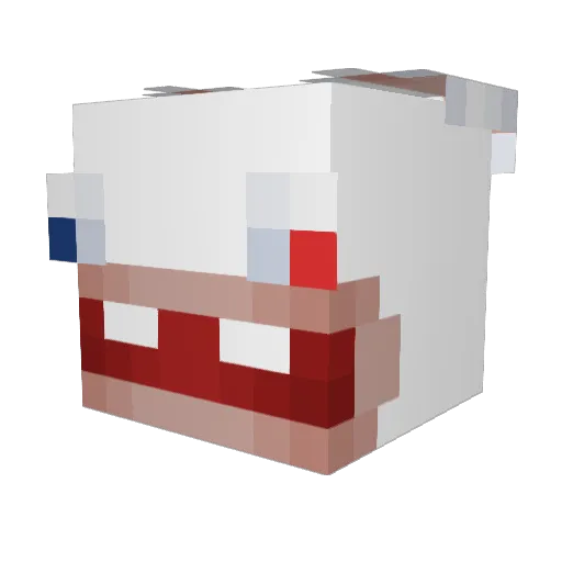 tom288 Minecraft avatar head, 3D render