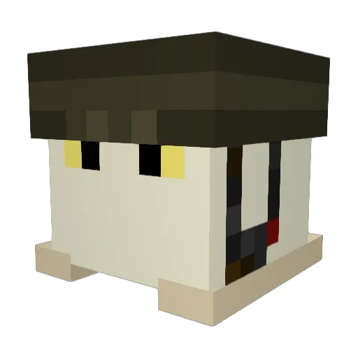 tom56000 Minecraft avatar head, 3D render