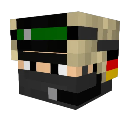 tom776 Minecraft avatar head, 3D render