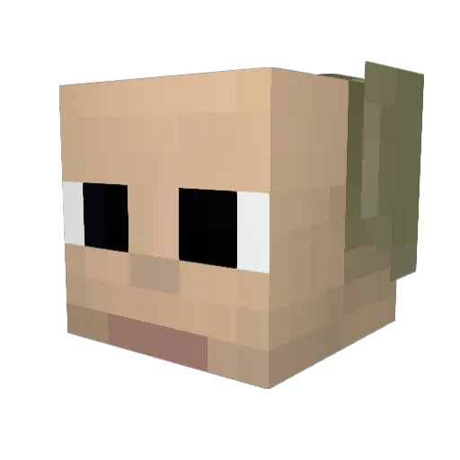 tom_myers Minecraft avatar head, 3D render