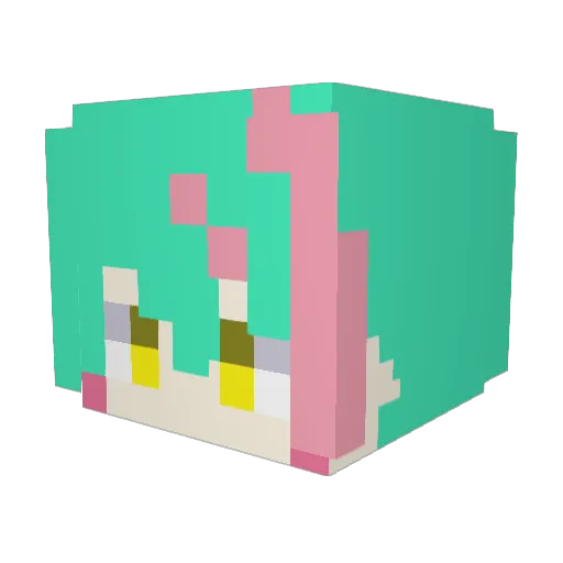 toma1111 Minecraft avatar head, 3D render