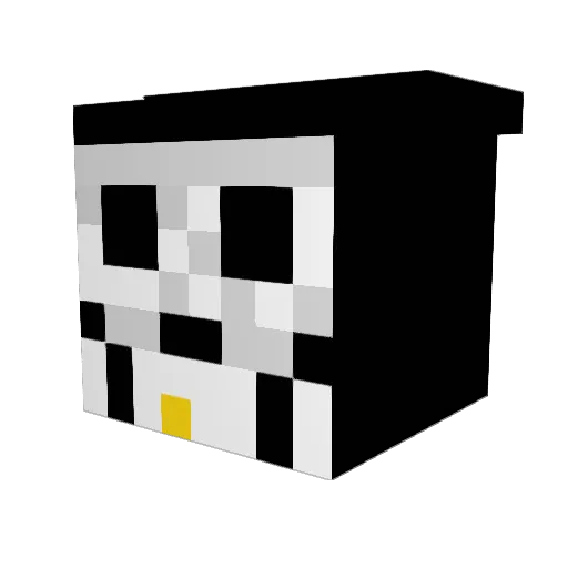 tomakii Minecraft avatar head, 3D render