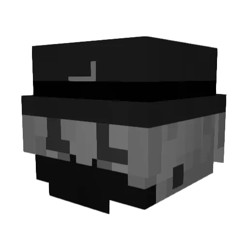 tomaru_TH Minecraft avatar head, 3D render