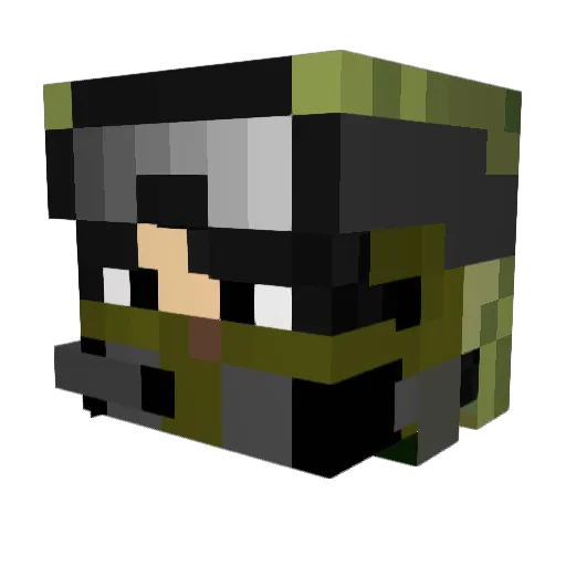 tomas_126 Minecraft avatar head, 3D render