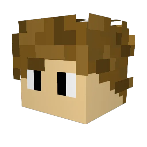 tomasc5 Minecraft avatar head, 3D render