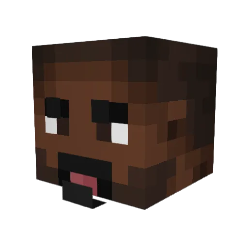 tomasekk Minecraft avatar head, 3D render