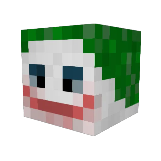 tomasmigone Minecraft avatar head, 3D render