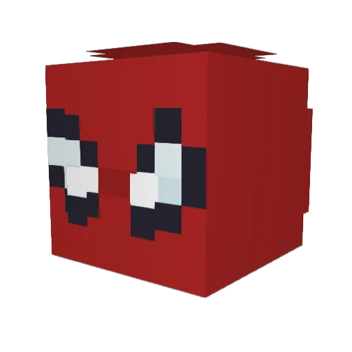 tomaspaz Minecraft avatar head, 3D render