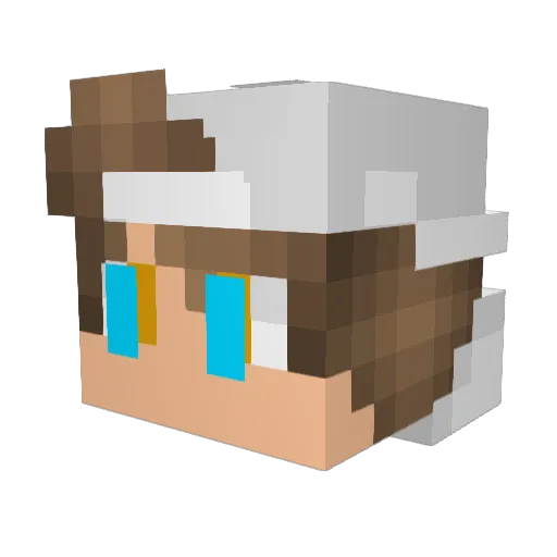 tomasthebuilder Minecraft avatar head, 3D render