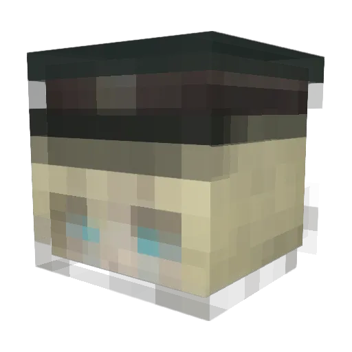 tomat0_o Minecraft avatar head, 3D render