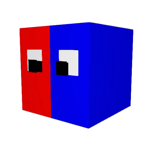 tomate27 Minecraft avatar head, 3D render