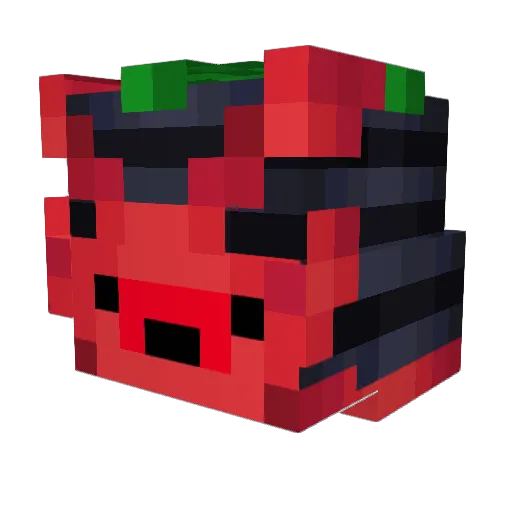 tomatebom08 Minecraft avatar head, 3D render