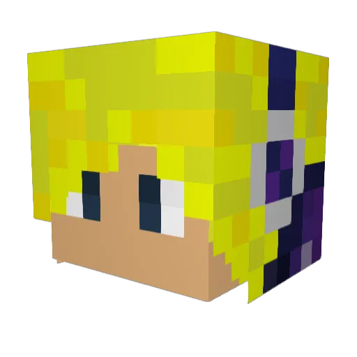 tomato89 Minecraft avatar head, 3D render