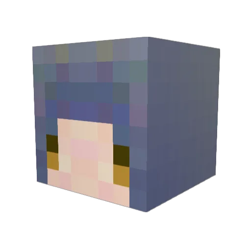 tomato_kc Minecraft avatar head, 3D render