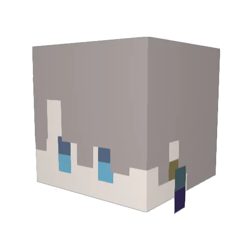 tomatomare Minecraft avatar head, 3D render