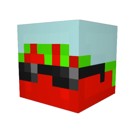 tomatosoupx Minecraft avatar head, 3D render