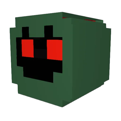 tombal44 Minecraft avatar head, 3D render