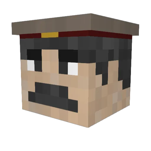 tomball11 Minecraft avatar head, 3D render