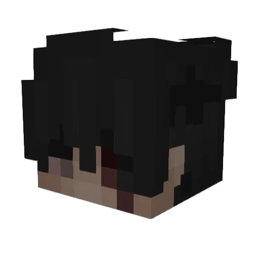 tombeauman Minecraft avatar head, 3D render