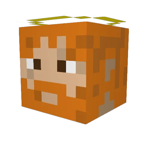 tomberg90 Minecraft avatar head, 3D render
