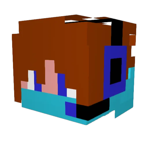 tombigbox Minecraft avatar head, 3D render
