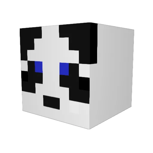 tombug_ Minecraft avatar head, 3D render