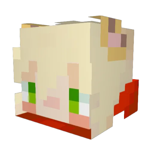 tomcat_299 Minecraft avatar head, 3D render