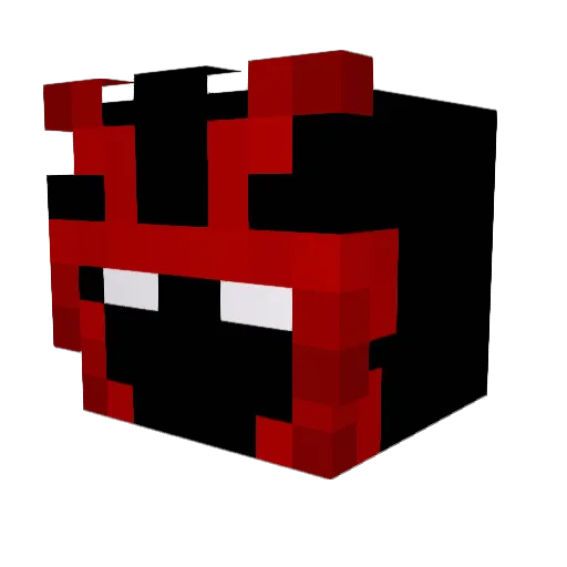 tomcracks Minecraft avatar head, 3D render
