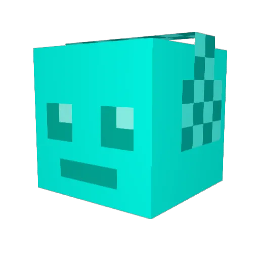 tomdobbins Minecraft avatar head, 3D render